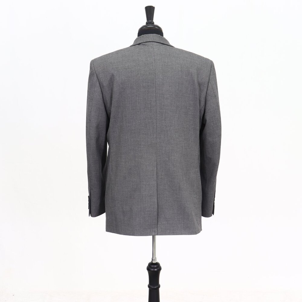 Haggar 42R Gray Solid 2-Button Sport Coat Blazer Jacket G751 - Picture 7 of 11